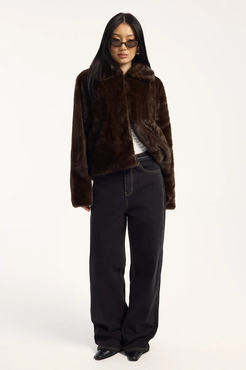 Perfect Stranger High Rise Wide Leg 2.0 Jean Washed Black