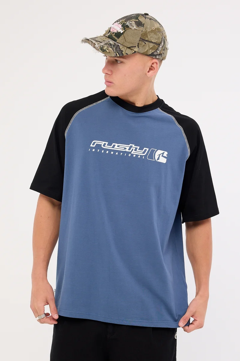 Rusty Incognito Tee China Blue
