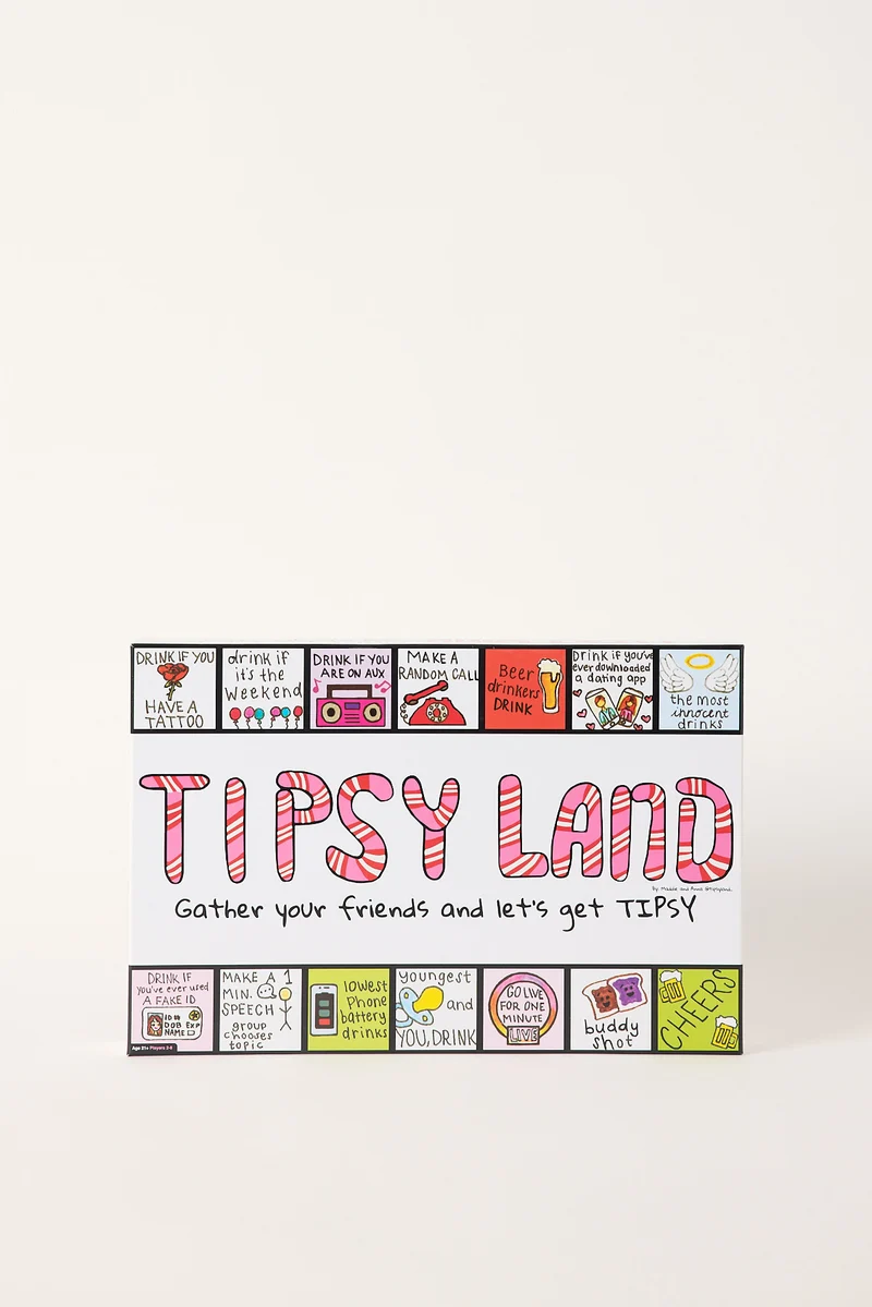 William Valentine Tipsy Land Board Game Multi