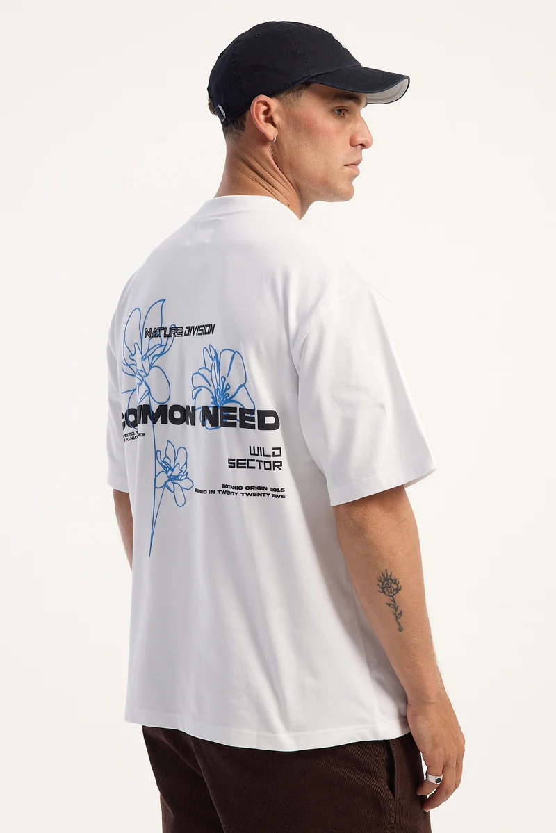 Common Need Wild Sector Heavyweight Easy Tee White