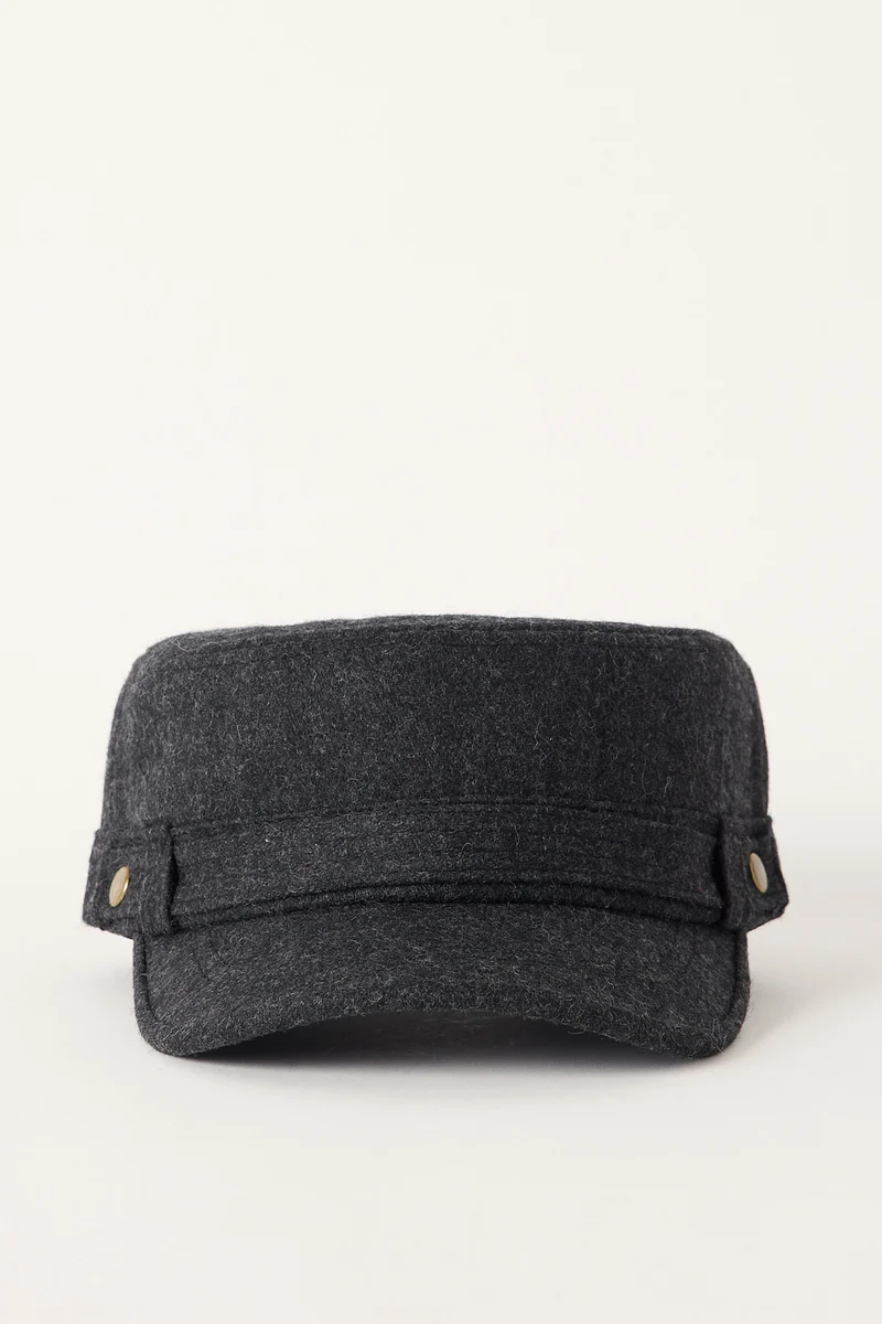 Token Baker Boy Hat Charcoal