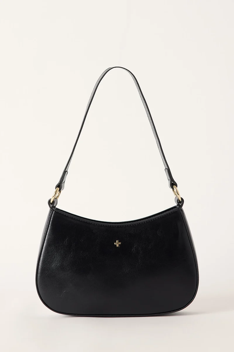 Peta + Jain Larue Small Scoop Shoulder Bag Black