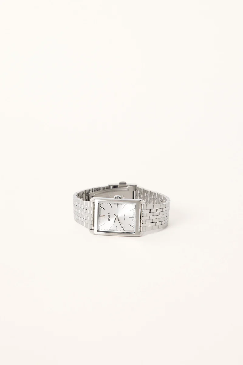 Casio MTPB215D-7AVDF Analogue Watch Silver