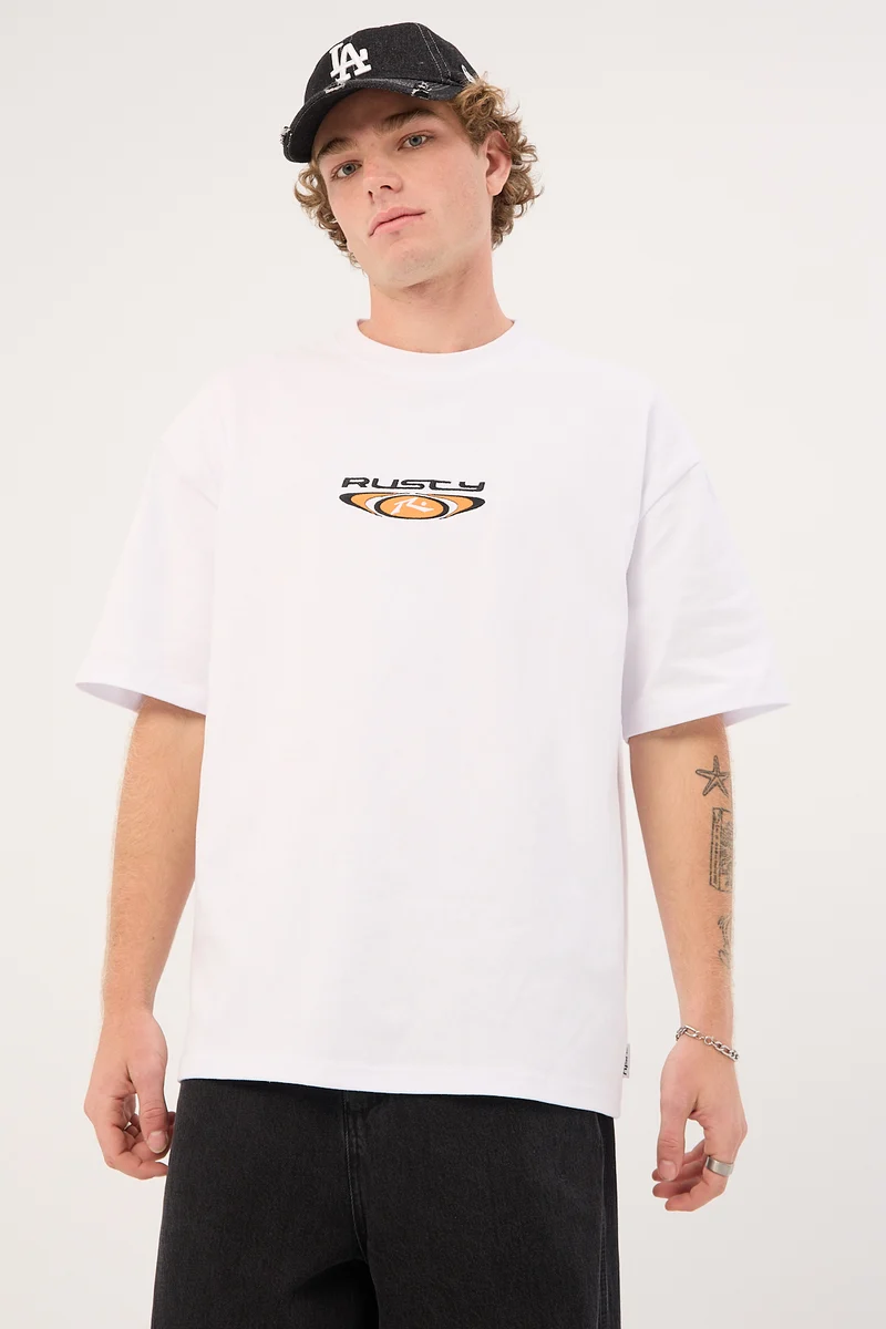 Rusty Uprising Heavy Tee White