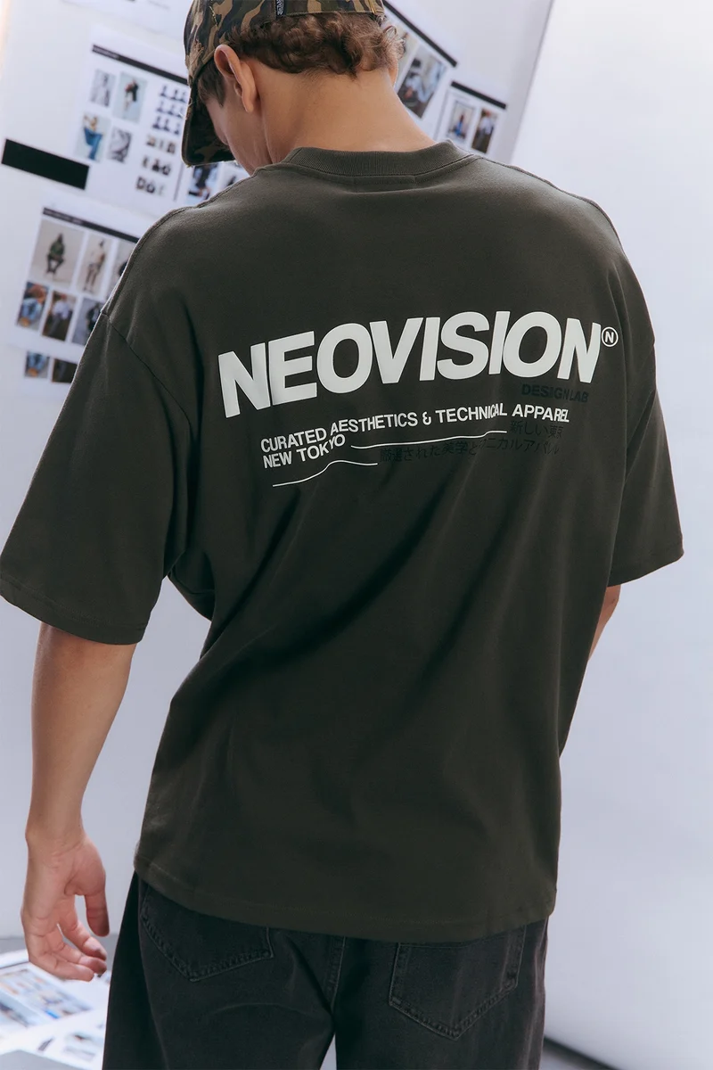 Neovision Nova Oversize Super Heavy Tee Dark Khaki