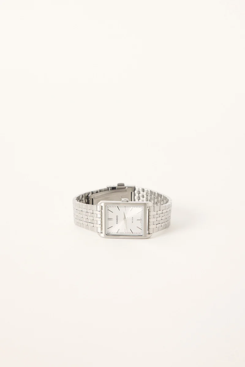 Casio MTPB215D-7A Analogue Watch Silver