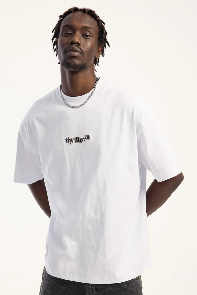 Thrills New Delusions Box Fit Oversize Tee White
