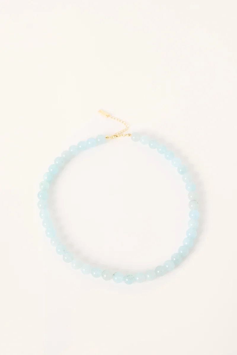 Perfect Stranger Lou Beaded Necklace Blue