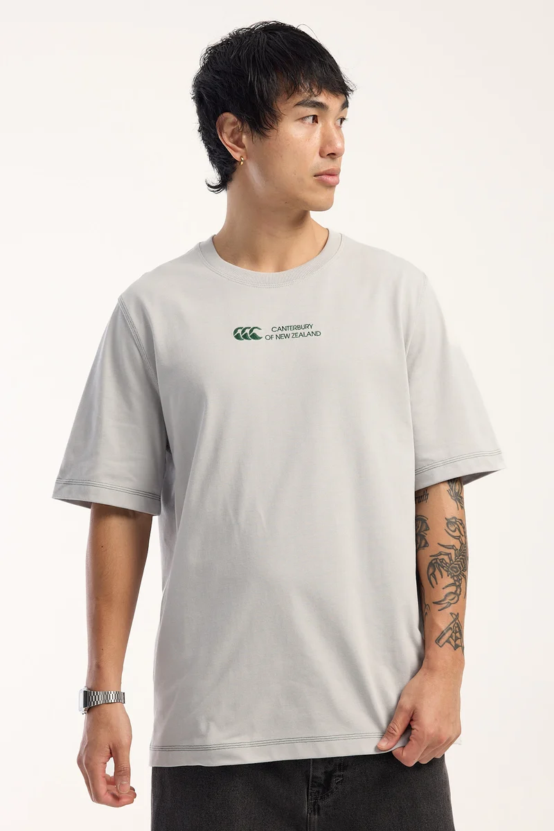 Canterbury CCC Script Heavyweight Tee High Rise Grey