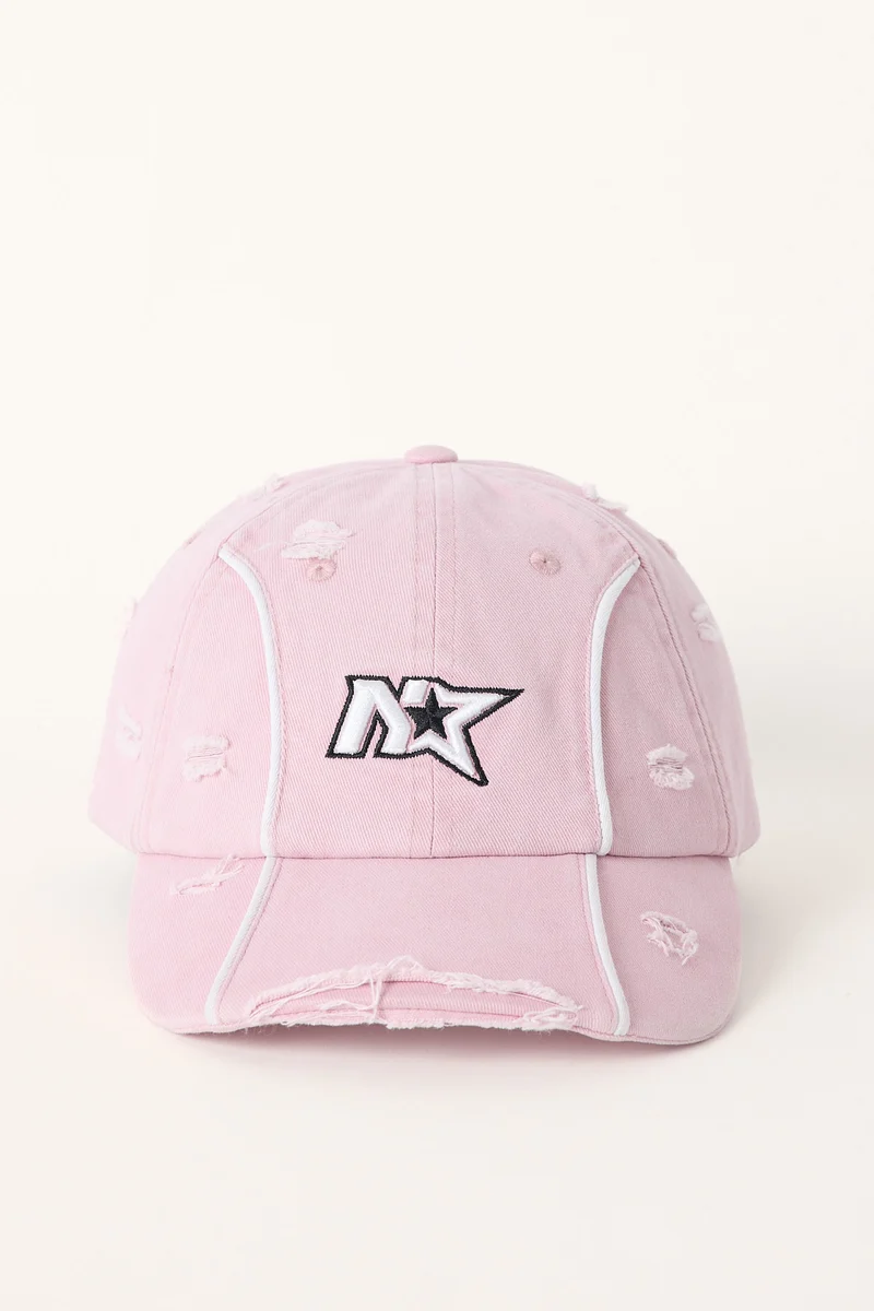 Neovision Digi Distressed Dad Cap Pink