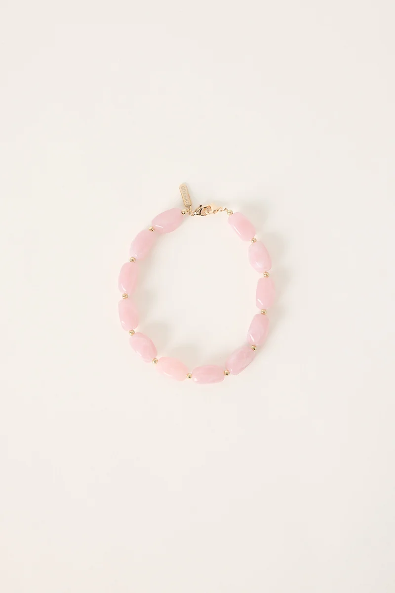 Chesko Beaded Phone Charm Stoned Pink