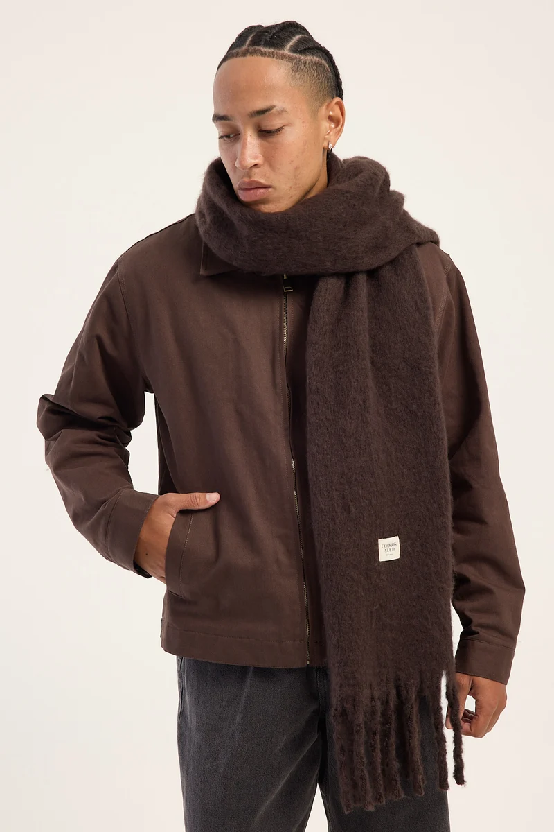 Common Need Oxford Scarf Dark Brown