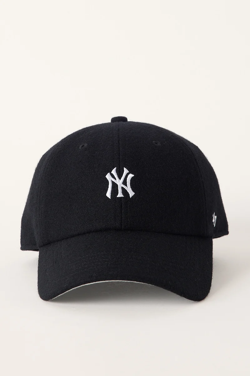 47 Brand 47 Clean Up Premium Wool NY Yankees Cap Black