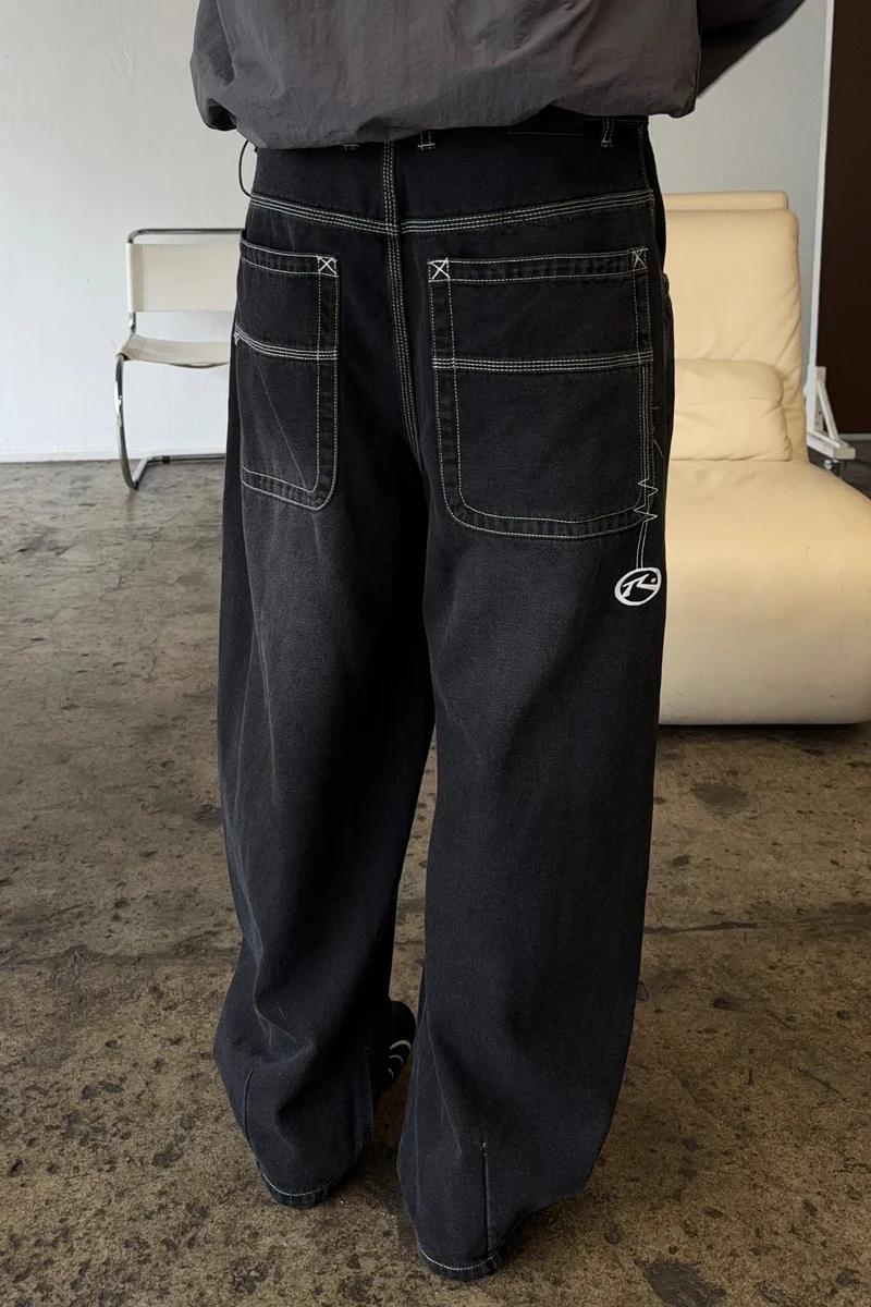 Rusty Boneyard 2.0 Cacoon Jean Blasted Black Out