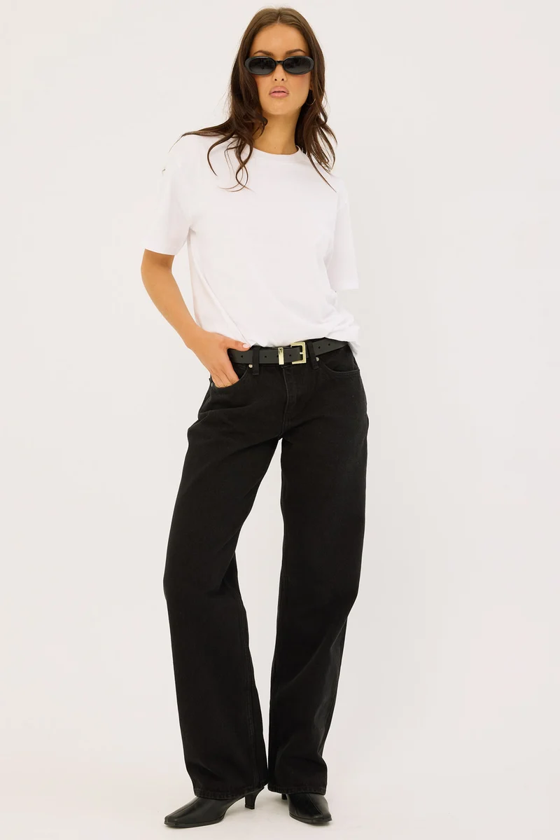 Wrangler Low Bella Baggy Black Rock
