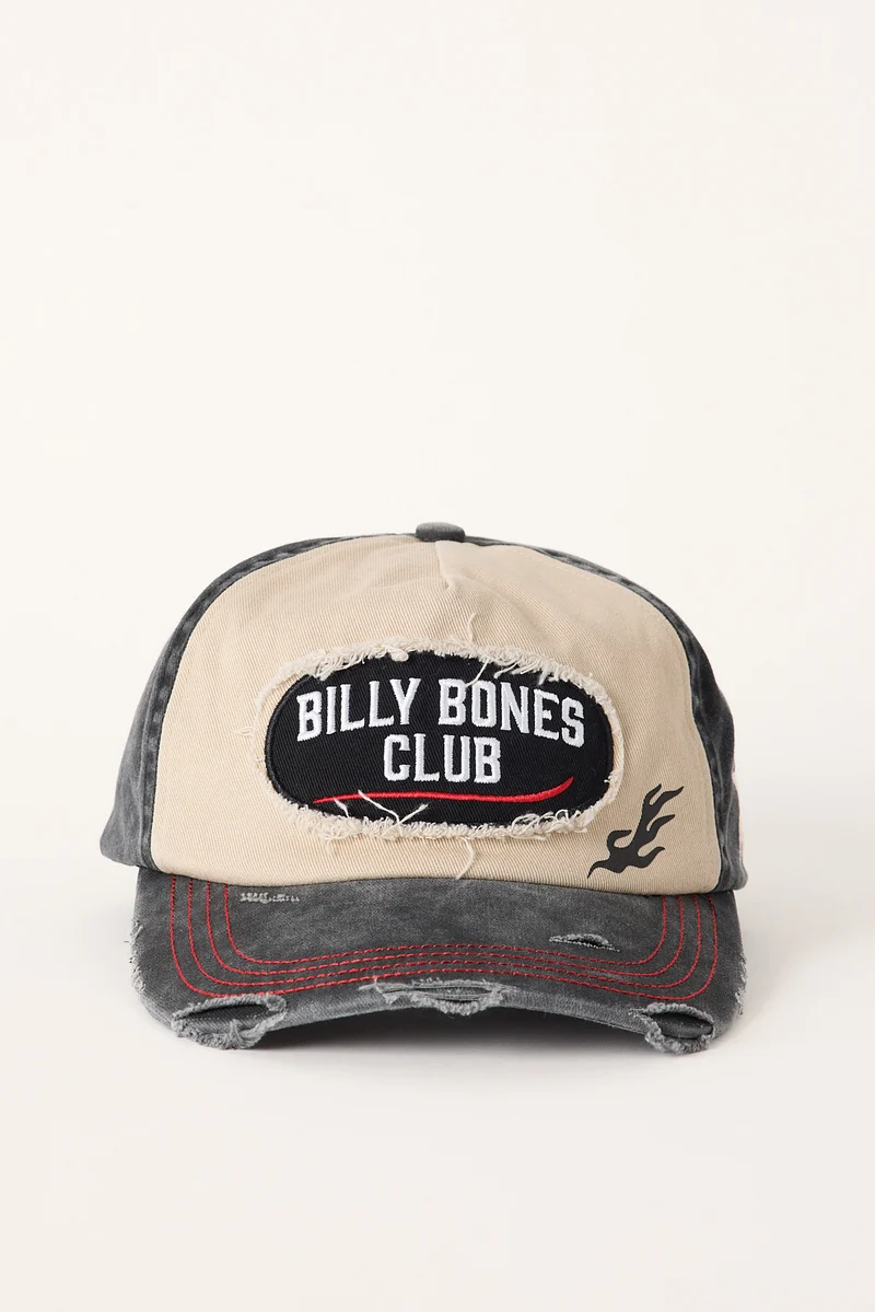 Billy Bones Club Grease Machine Cap Washed Black