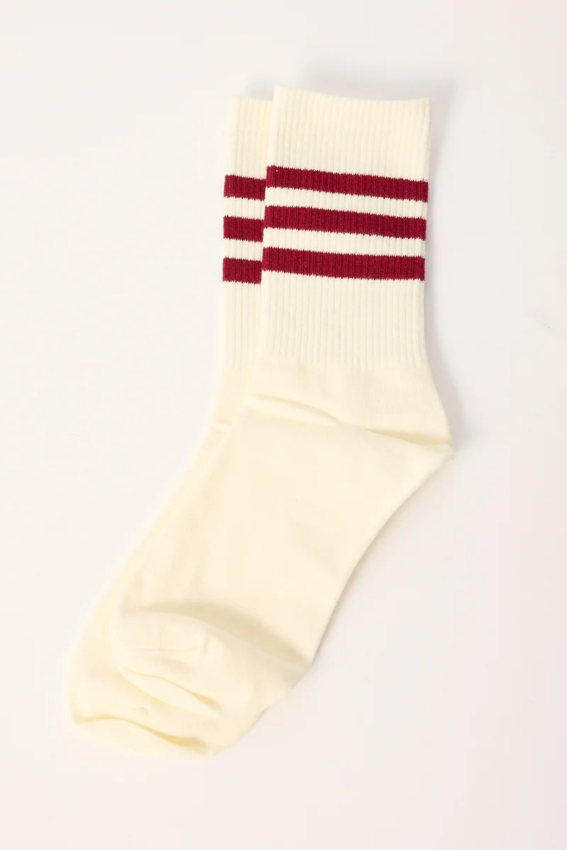 Token Collegiate Socks Cream