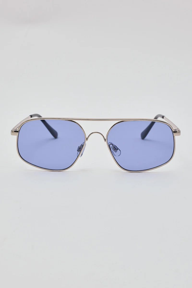Unity Eyewear Club Silver/Blue Lens