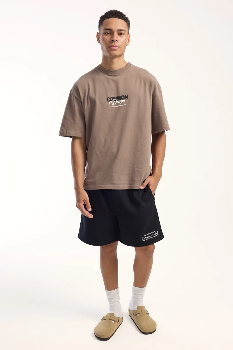 Common Need Mykonos Elastic Waist Short Black