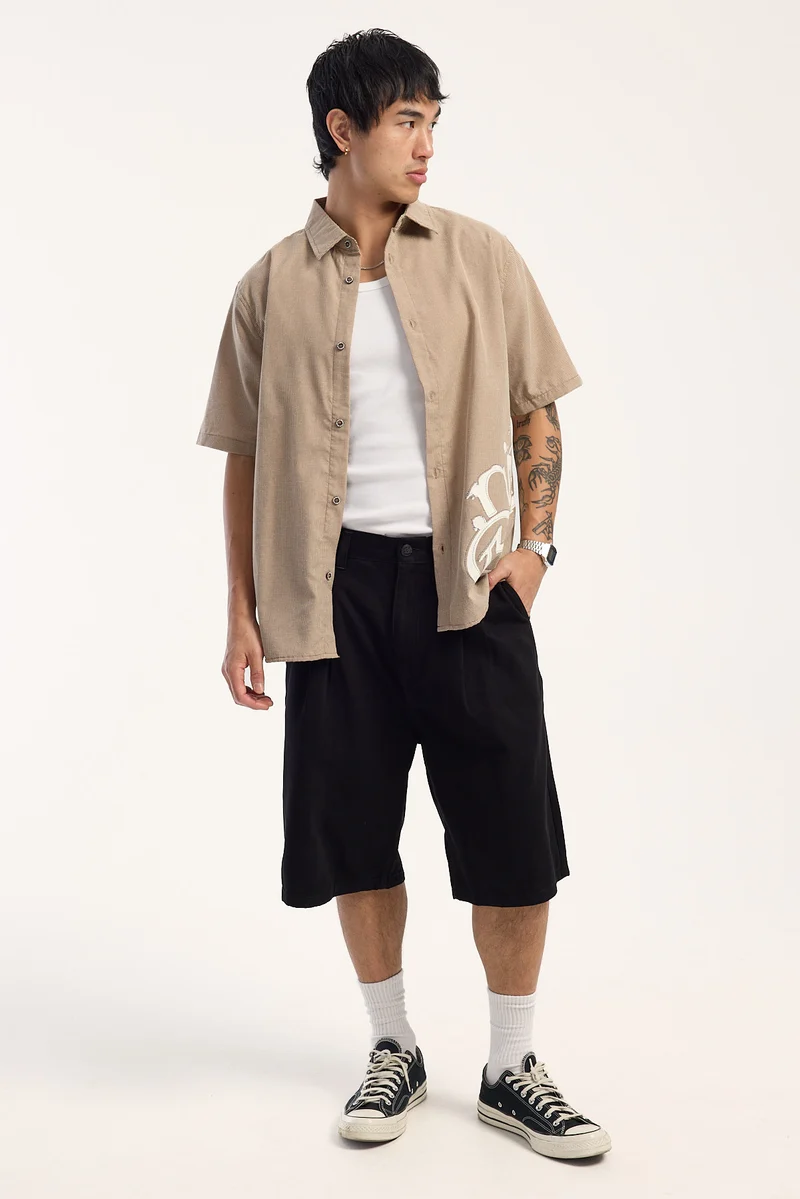 Rusty Enigma Pleated Short Black