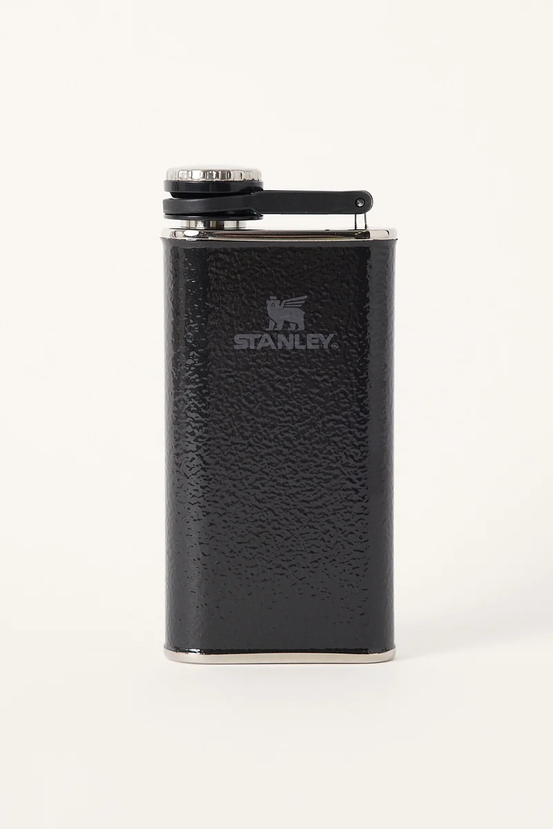 Stanley The Easy Fill Flask 8oz Hammertone Black