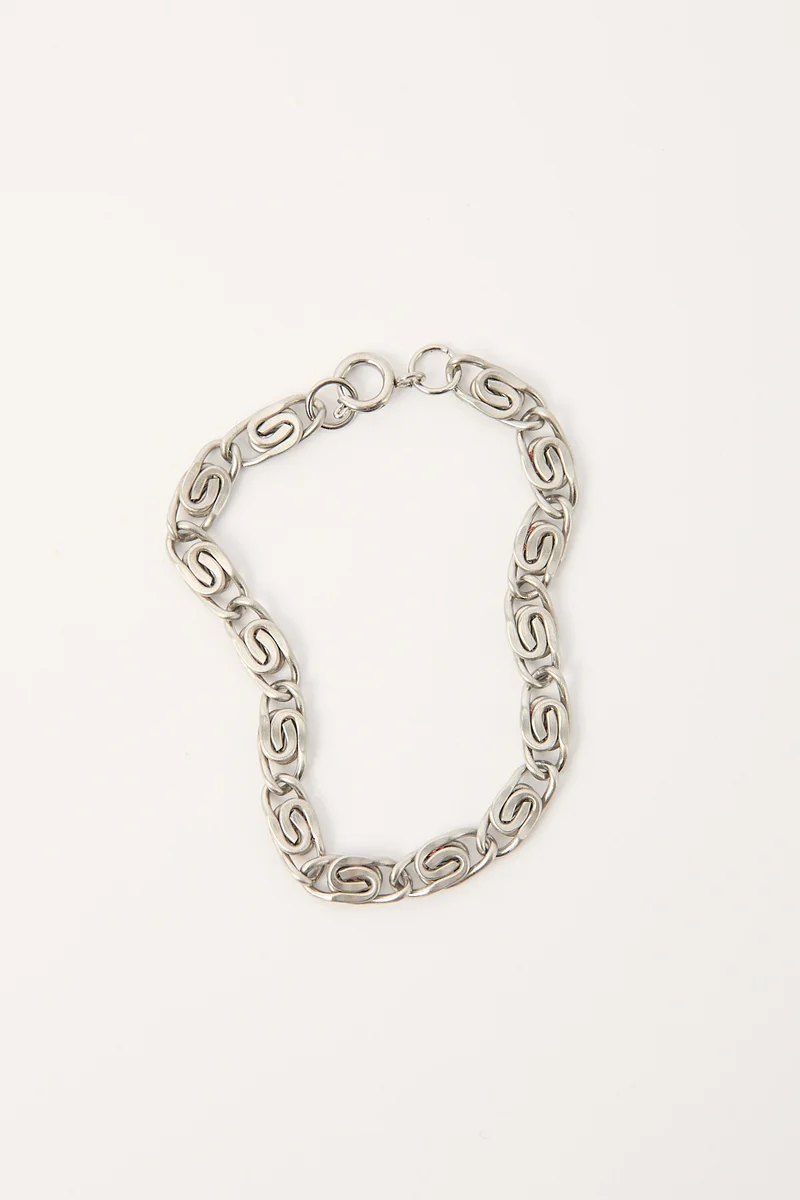 Common Need Snail Chain Bracelet Brushed Stainless Steel
