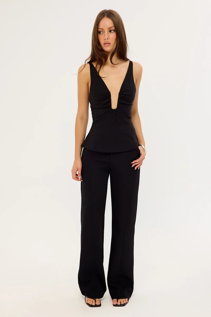 Perfect Stranger Maisie Recycled High Rise Pant Black