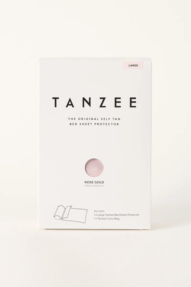 Tanzee Tanzee Rose Gold Self Tan Bed Sheet Protector - Large Rose Gold