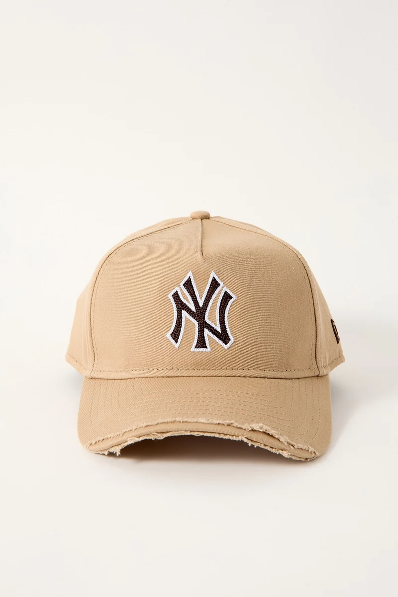 New Era 9Forty A-Frame Distress Visor Los Angeles Dodgers Cap Camel/Camel UV