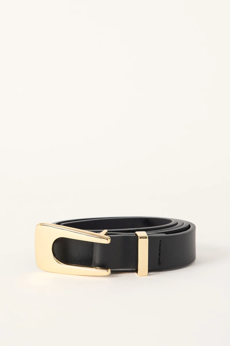 Perfect Stranger Clementine Buckle Belt Black