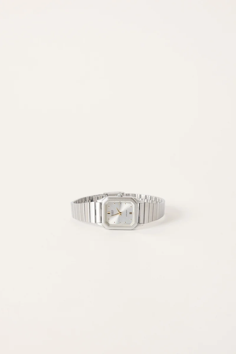 Casio Ladies Silver Analogue Watch Silver