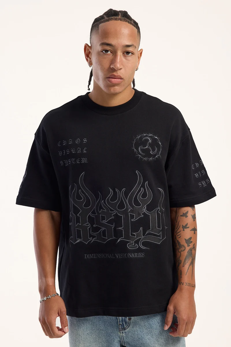 Kiss Chacey Endings Loopback Street Tee Jet Black