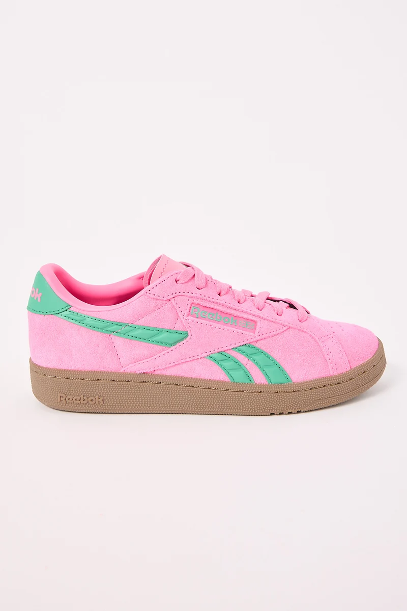 Womens Reebok Club C Grounds UK Sneaker Atomic Pink
