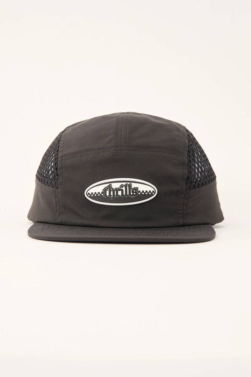 Thrills Lifted 5 Panel Cap Black