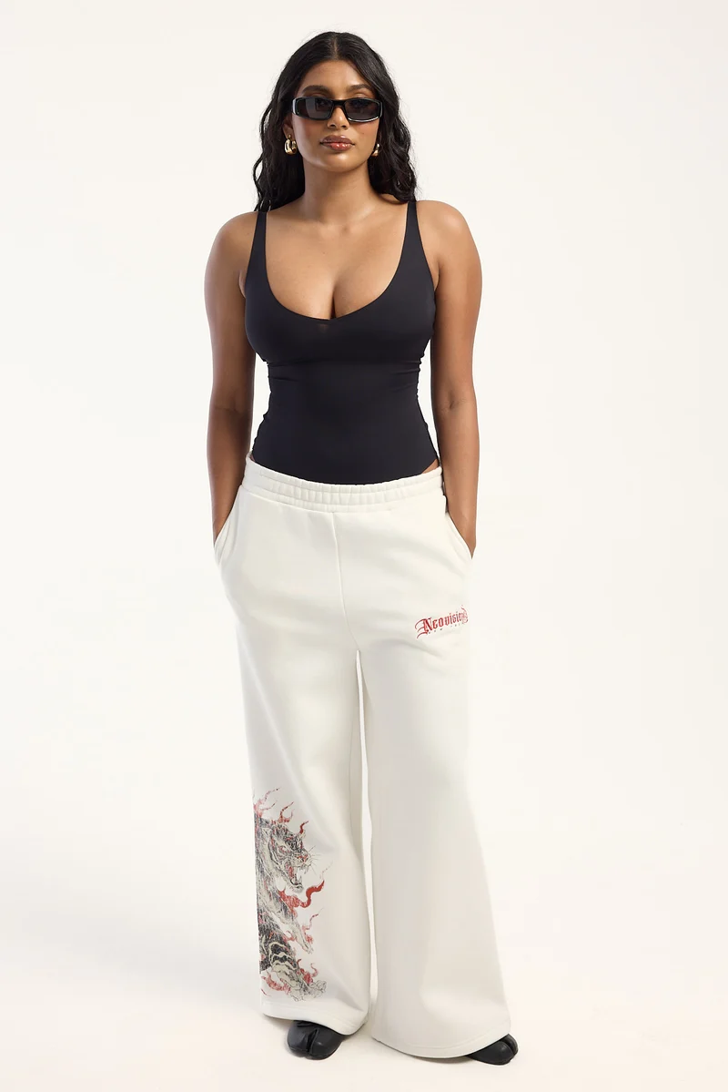 Neovision Savage Straight Leg Trackpant Off White