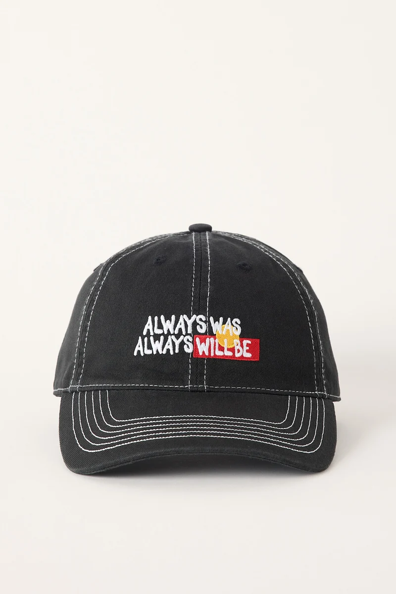Clothing The Gaps Always Was Always Will Be Cap Washed Black