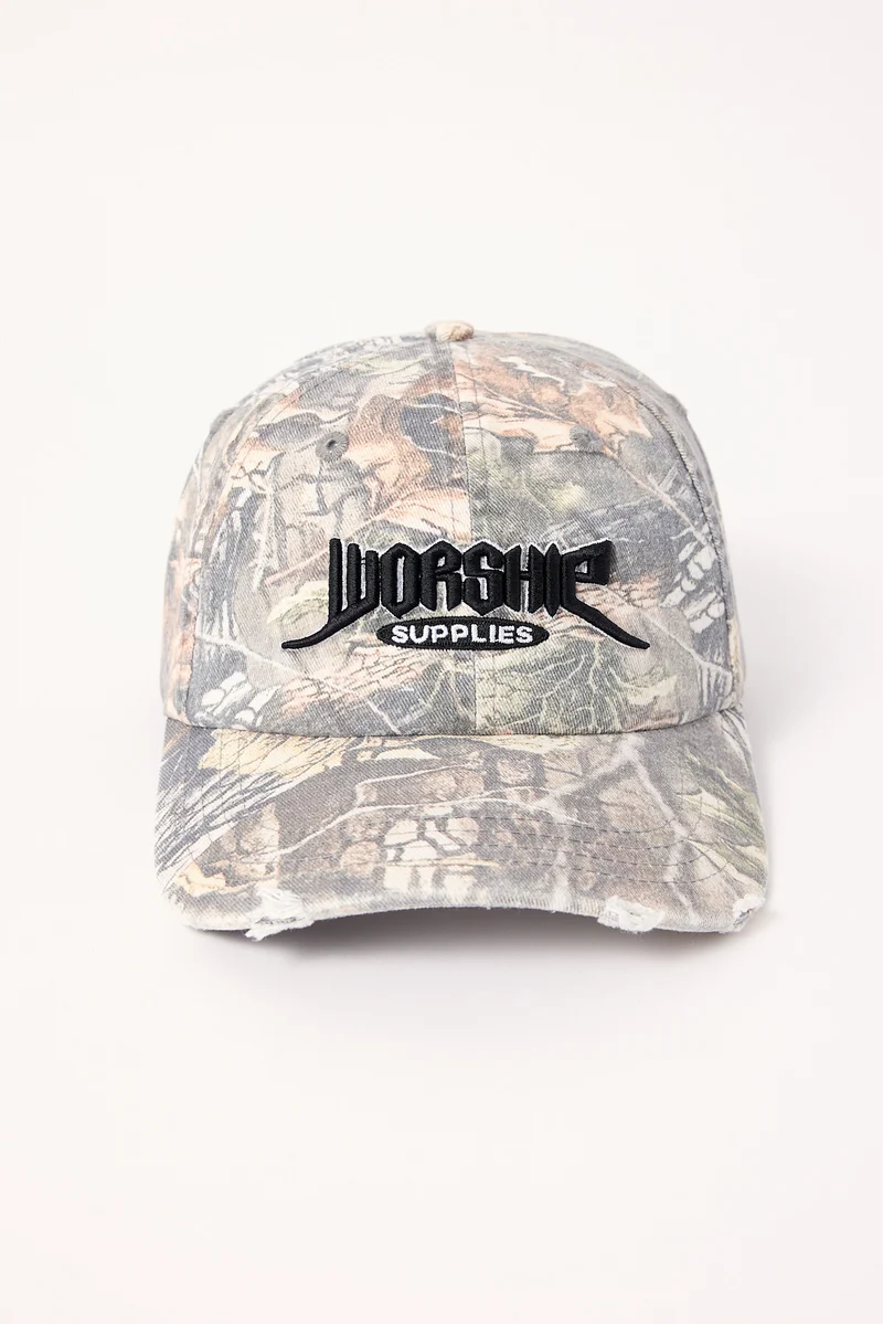 Worship Bushman Camo Dad Cap Green Camo