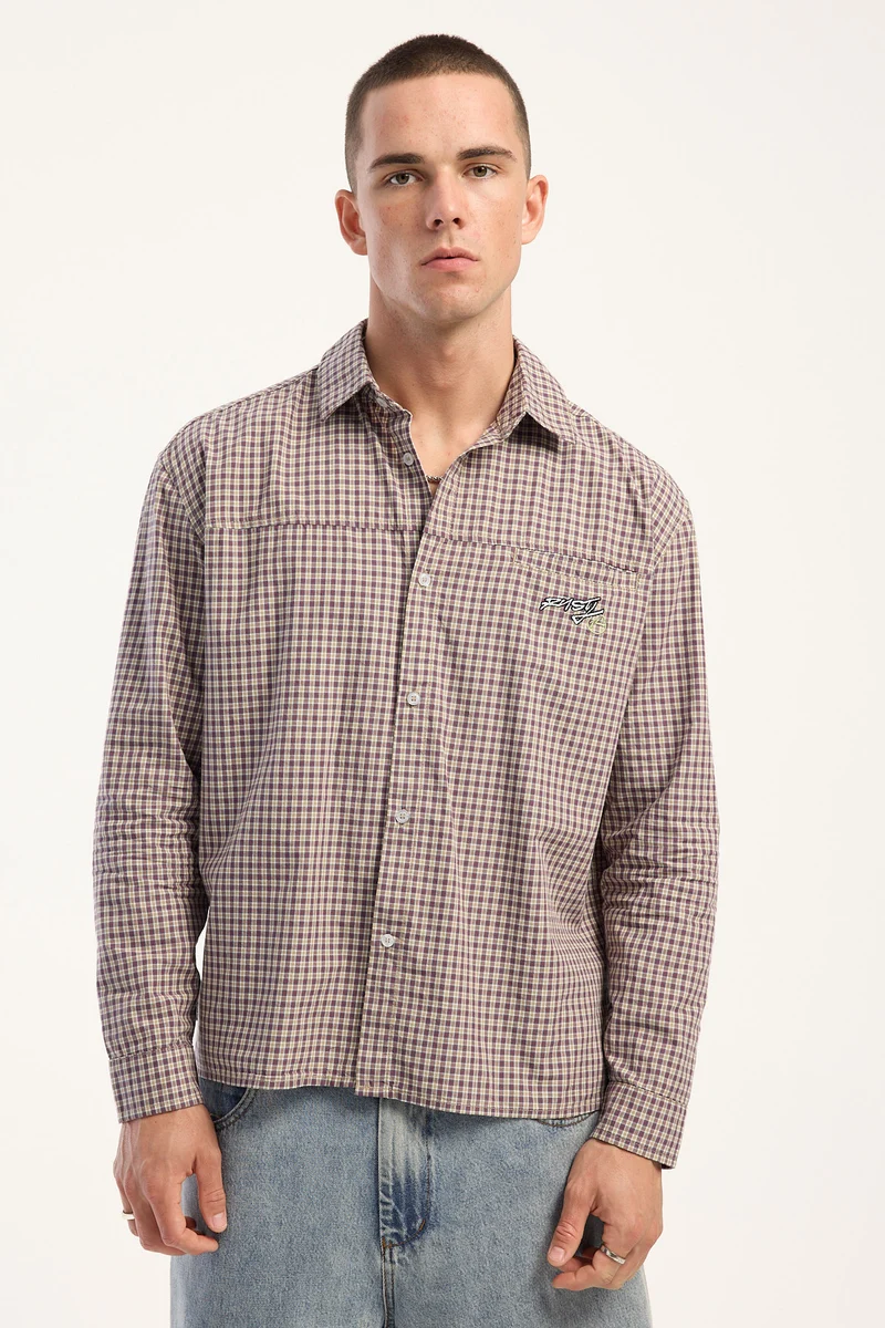 Rusty Roadblock Long Sleeve Shirt Pinecone