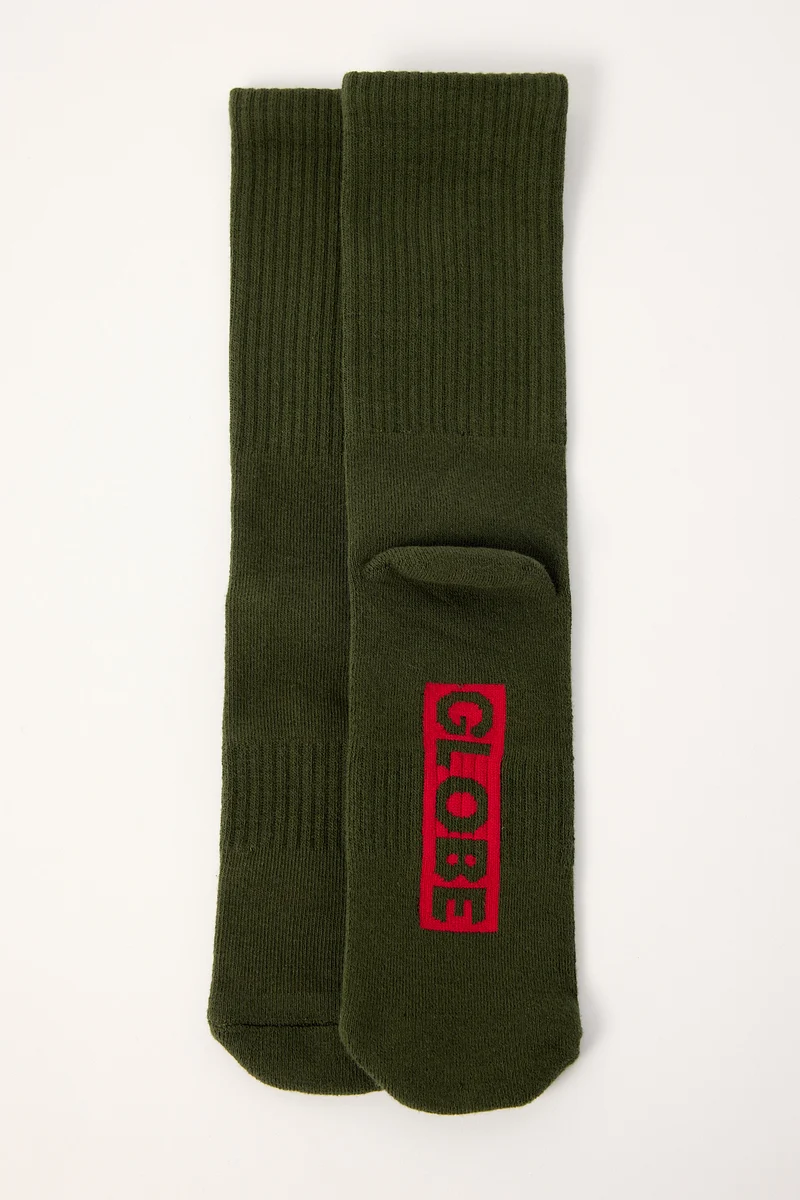 Globe Single Sock Army Green
