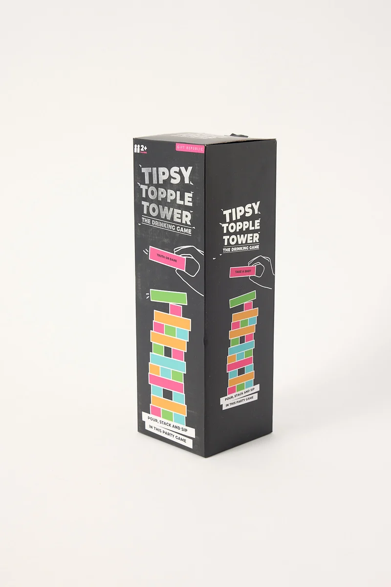 William Valentine Tipsy Topple Tower Game Multi