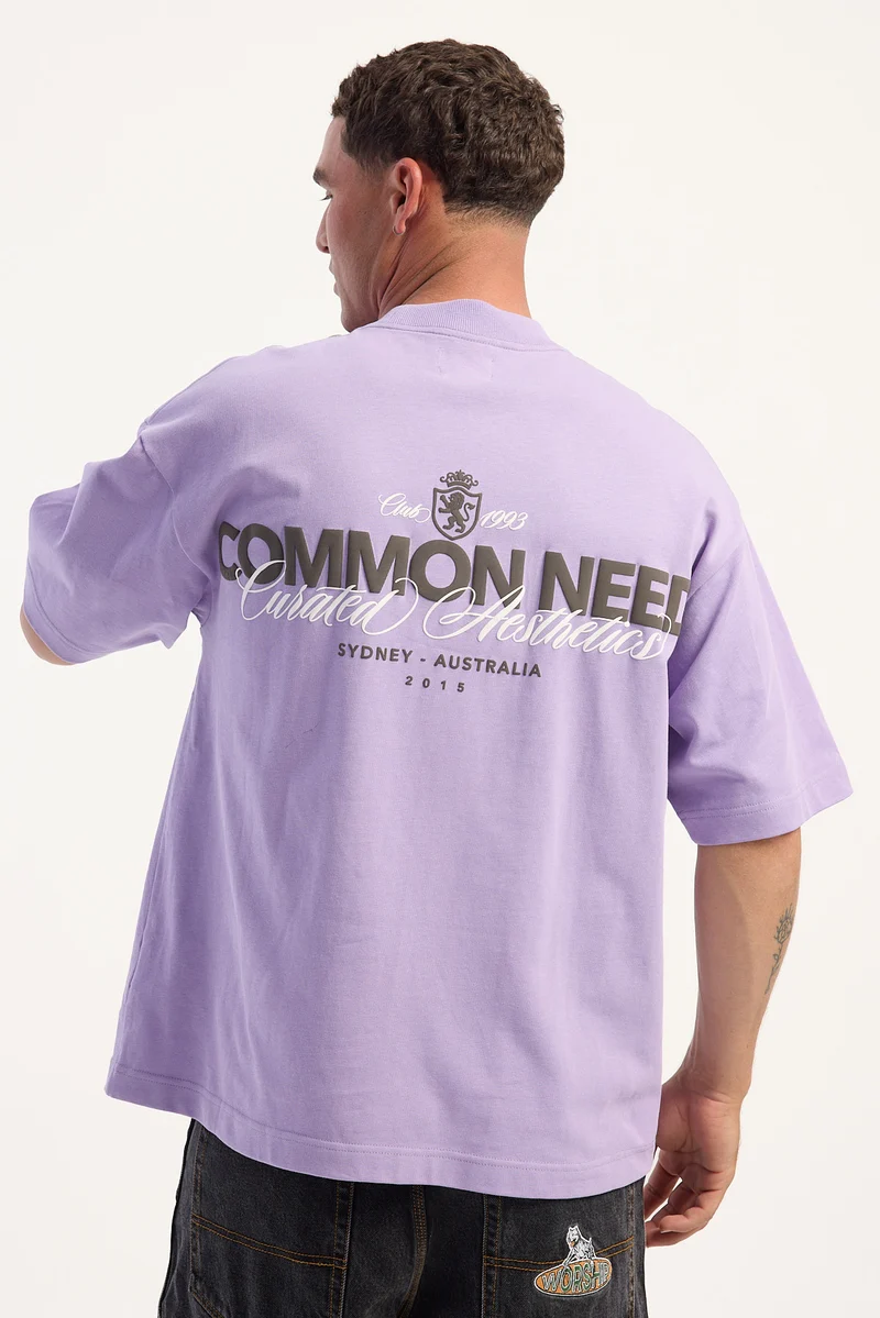Common Need Prescott Heavyweight Easy Tee Grape