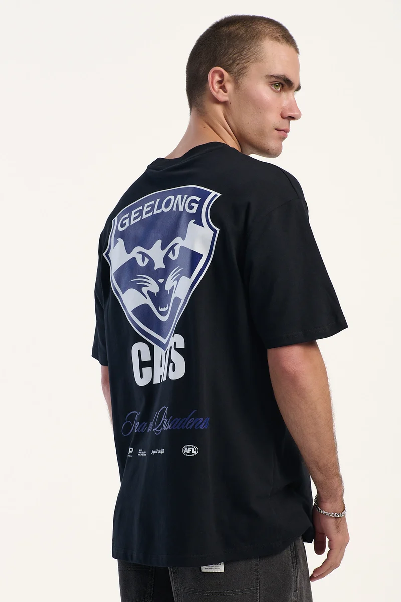 Nena & Pasadena NXP x AFL Geelong Season Tee Jet Black