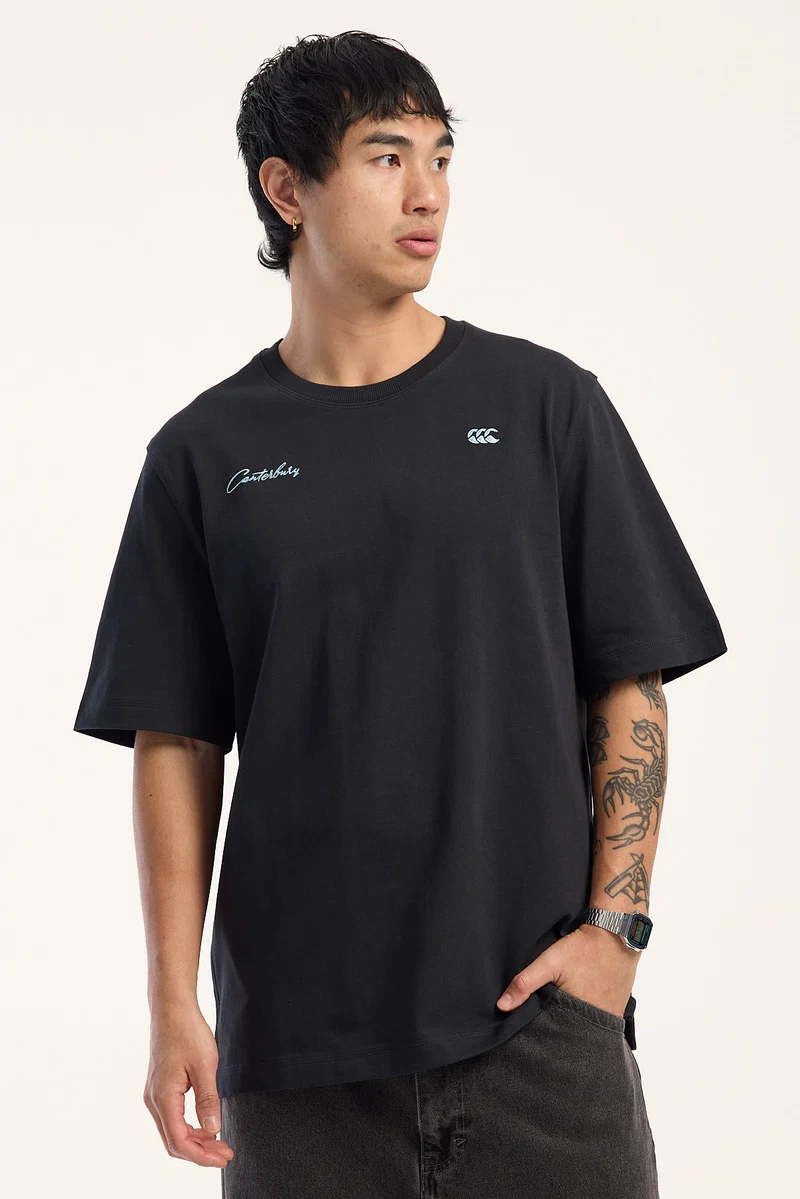 Canterbury CCC Script Heavyweight Tee Black