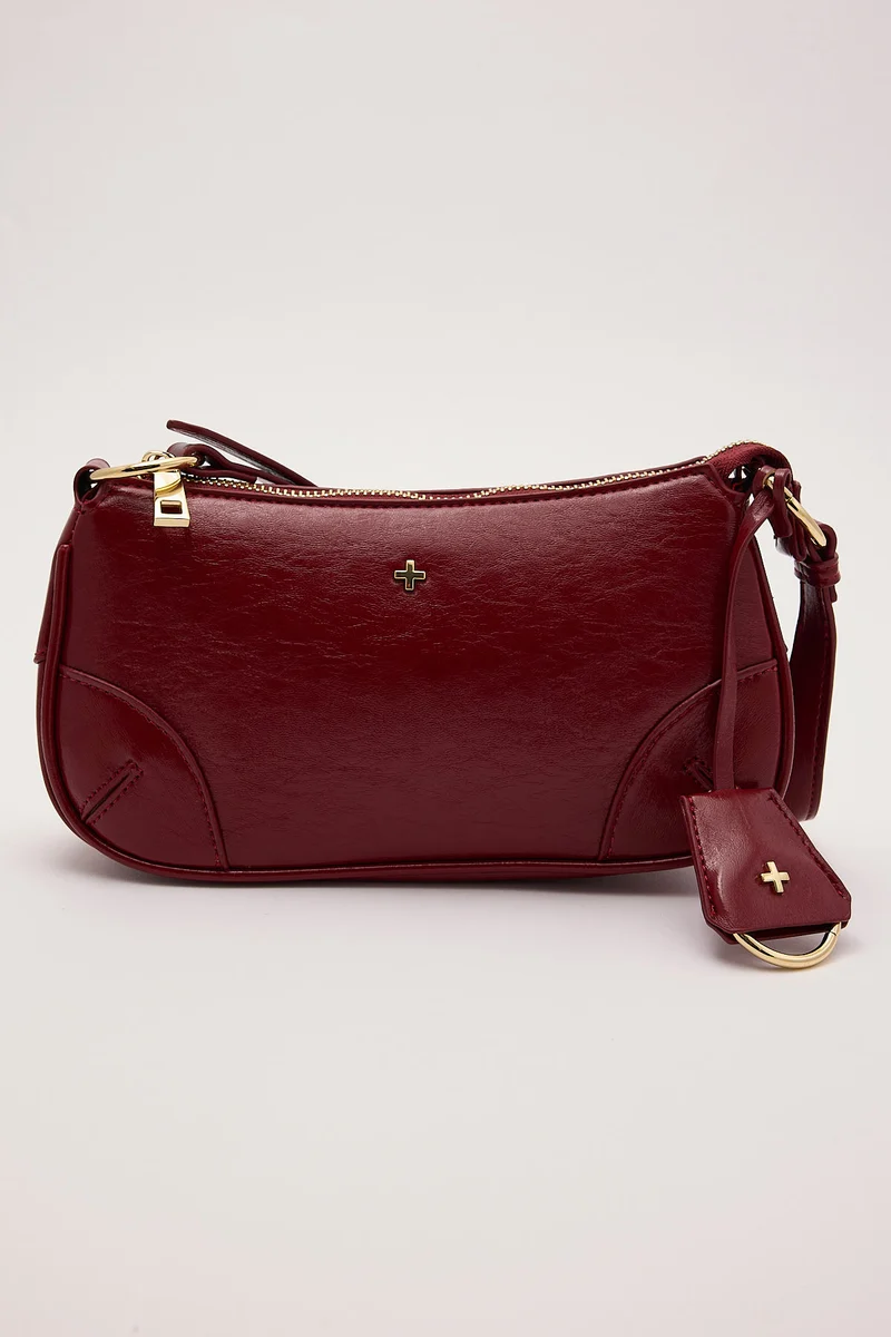 Peta + Jain Regina Shoulder Bag Cherry Crinkle/Gold