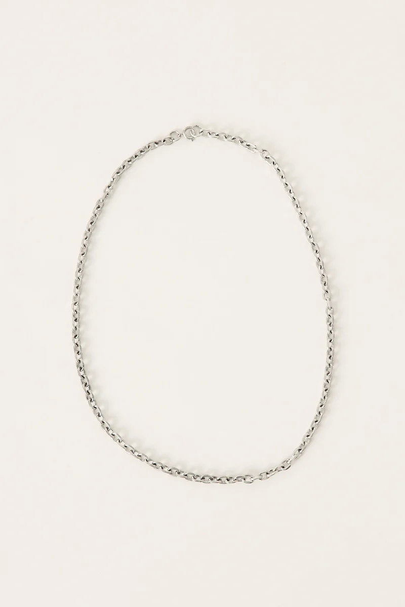 Neovision Anchor Chain Necklace Antique Silver