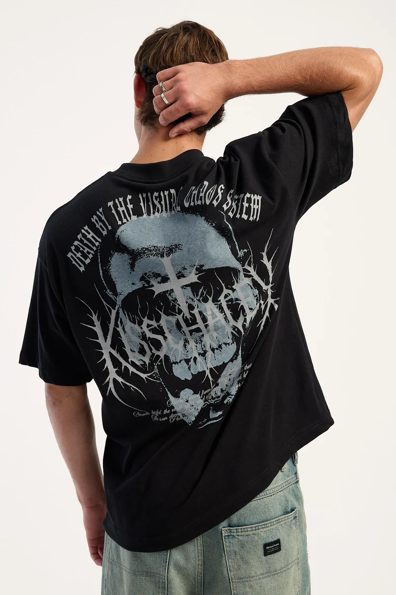 Kiss Chacey Skullcraft Street Tee Jet Black