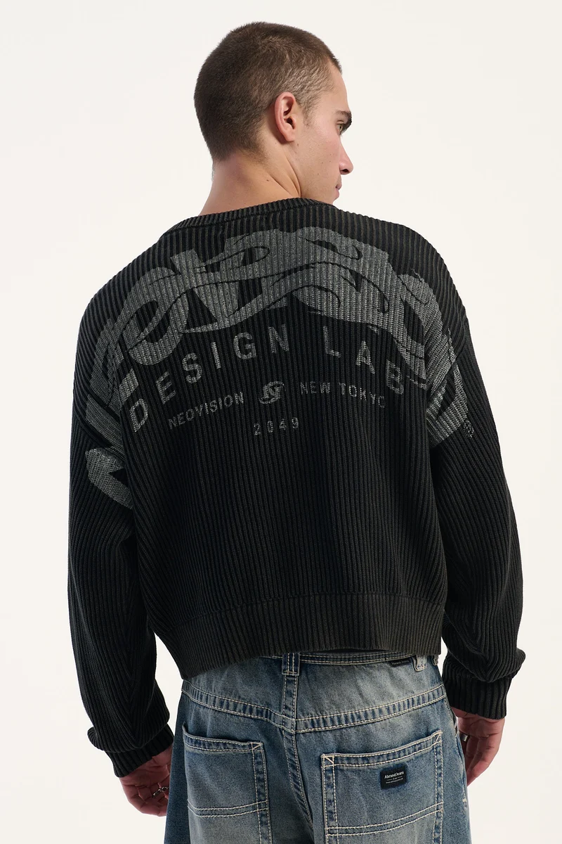 Neovision Cinder Knit Sweater Washed Black