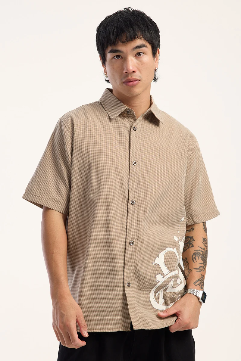 Rusty Spray N Pray Check Shirt Pinecone Brown