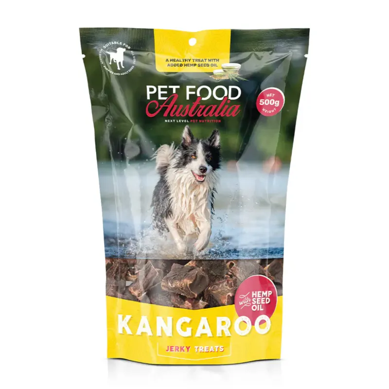 Pet Food Australia Kangaroo Jerky Treats 500g