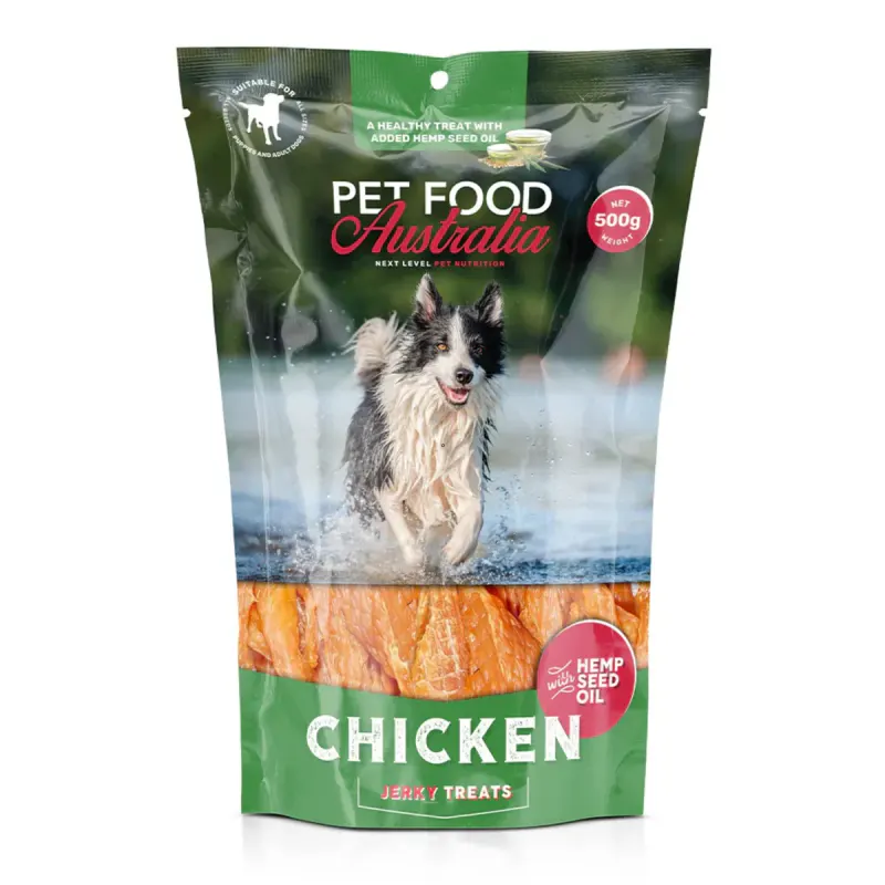 Pet Food Australia Chicken Jerky Treats 500g